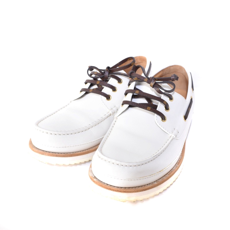 Louis Vuitton ホワイトデッキシューズ ルイヴィトンデッキシューズホワイトモノグラム