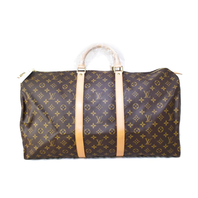 ルイヴィトンモノグラムキーポル55 ボストン旅行バッグブラウン