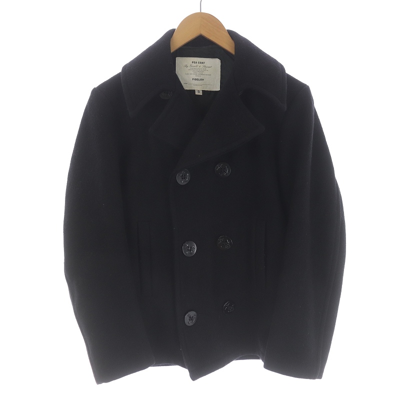 フィデリティ FIDELITY Pコート ピーコート ミドル ダブルボタン  