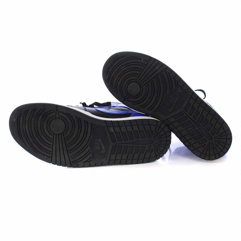 エアジョーダン1 MID ハイパーロイヤル　黒青　28cm【美品】 NIKE AIR JORDAN 1 MID ナイキ エア ジョーダン ミッド BLACK
