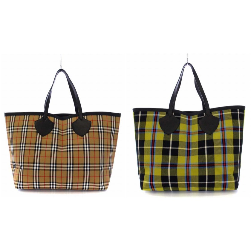 バーバリー BURBERRY ノバチェック リバーシブル トートバッグ 