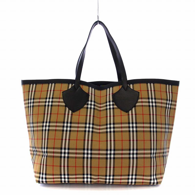バーバリー BURBERRY ノバチェック リバーシブル トートバッグ 