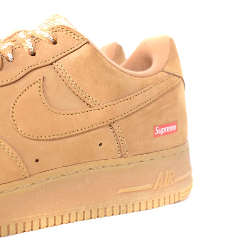 Nike Air Force 1 Supreme ベージュ スエード Supreme x Air Force 1 Low SP Box Logo - Wheat » Sneakers Joint