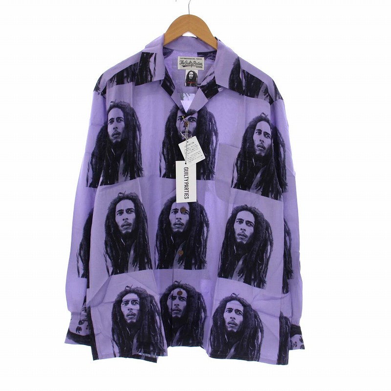 未使用品 ワコマリア WACKO MARIA BOB MARLEY HAWAIIAN SHIRT L/S 