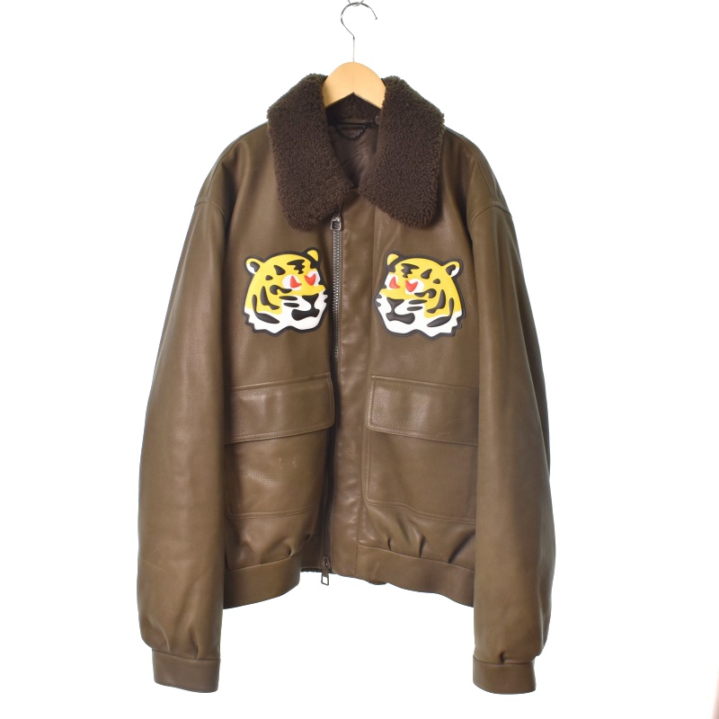 ルイヴィトンLOUIS VUITTON ノーカラジャケット Lサイズ 怒れる 