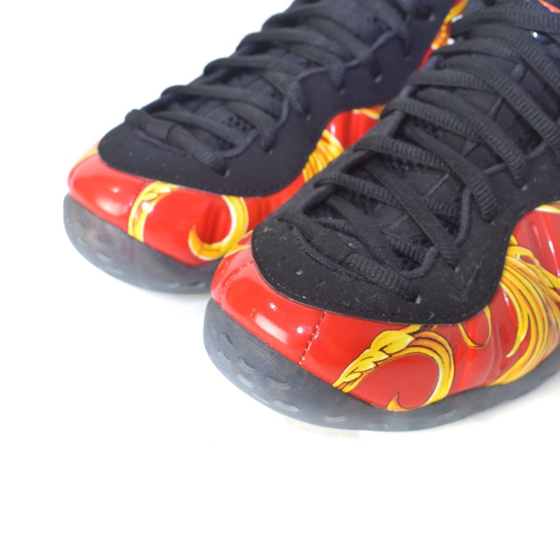 未使用品 ナイキ NIKE ×Supreme 14SS Air Foamposite One RED 