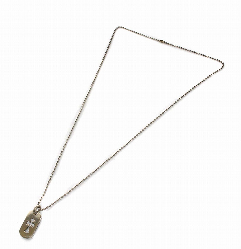 クロムハーツ CHROME HEARTS Dog Tag Small Cut Cross ドッグタグ
