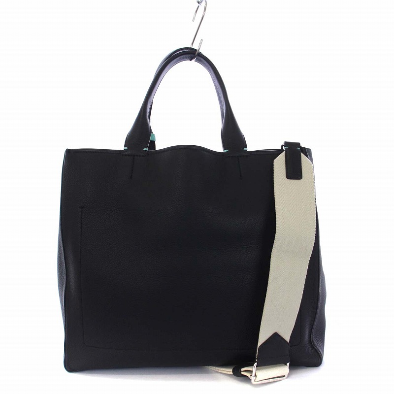 ティファニー TIFFANY & CO. グレインカーフレザー トートバッグ 