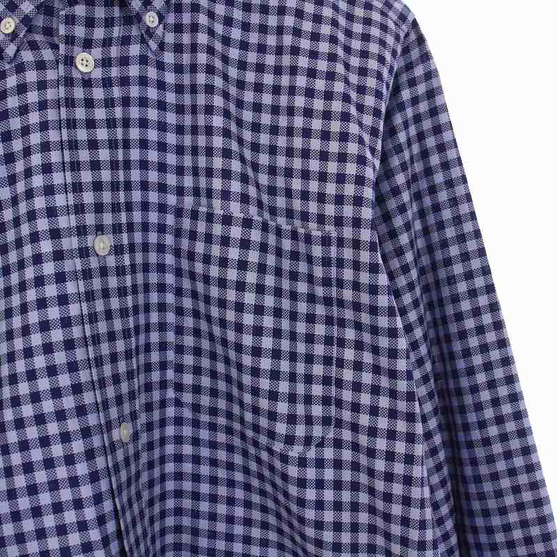 エルメス HERMES ギンガムチェック ボタンダウンシャツ 長袖 セリエ  