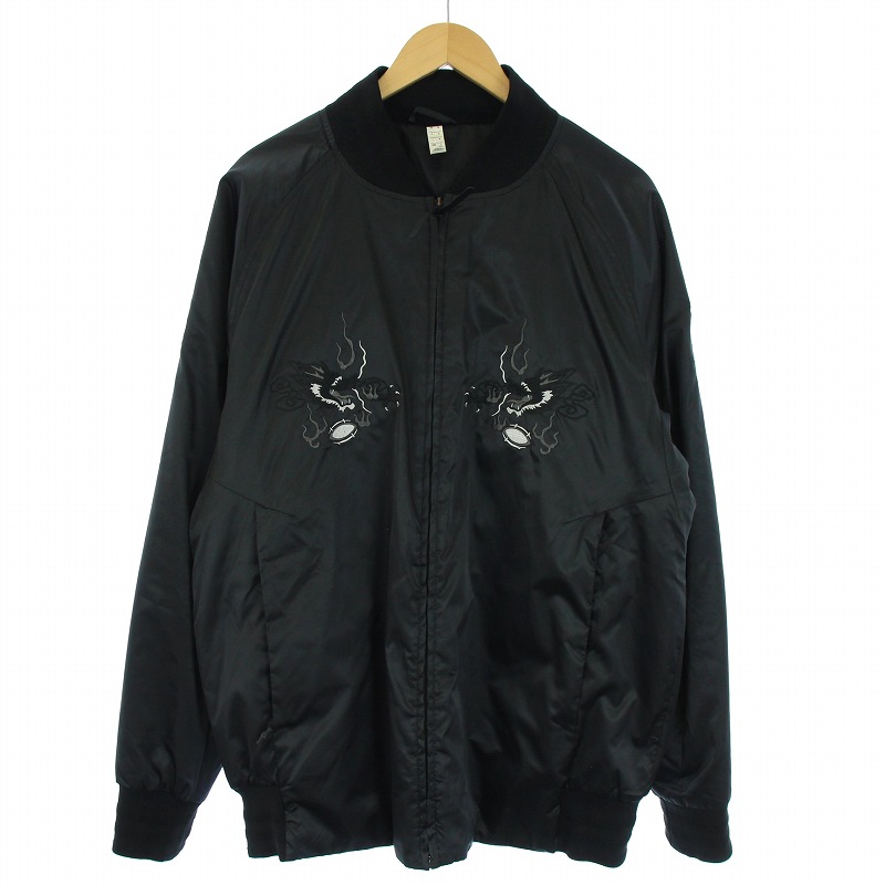 アディダス adidas All Blacks Sukajan スカジャン 中綿ジャケット 