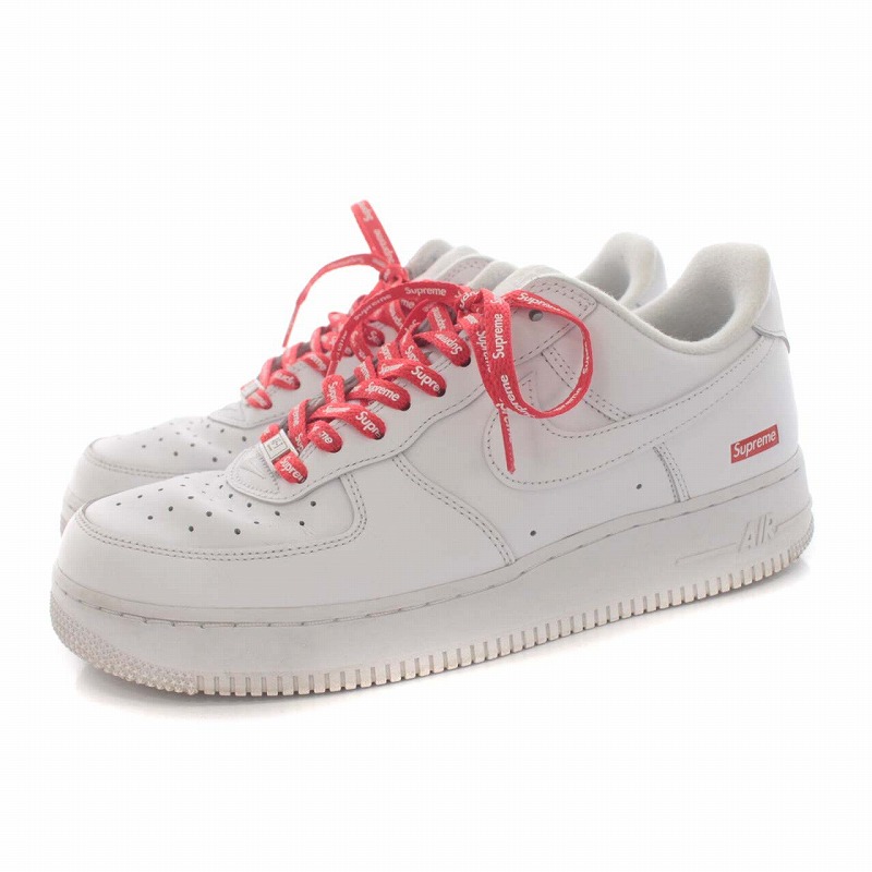 ナイキ NIKE Supreme Air Force 1 Low White エアフォース1 ロー