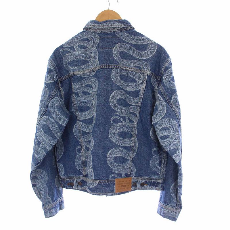 シュプリーム SUPREME HYSTERIC GLAMOUR Snake Denim Trucker Jacket