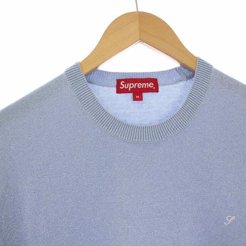 シュプリーム SUPREME 23SS Metallic L/S Top Light Slate メタリック 