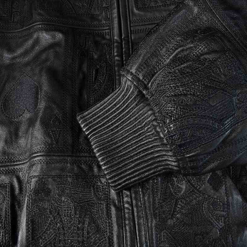 シュプリーム SUPREME 16AW Court Cards Hooded Leather Jacket コート 