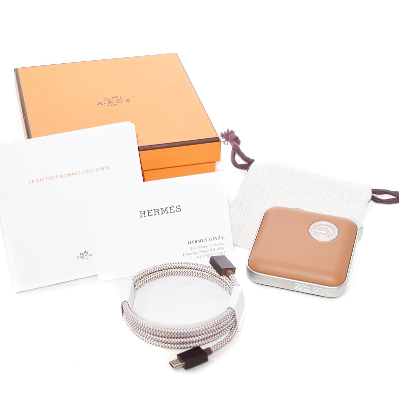 HERMES - エルメス ヴォルトH 動作確認済み モバイルバッテリー 茶色 PI028756 HERMES - エルメス ヴォルトH 動作確認済み モバイルバッテリー