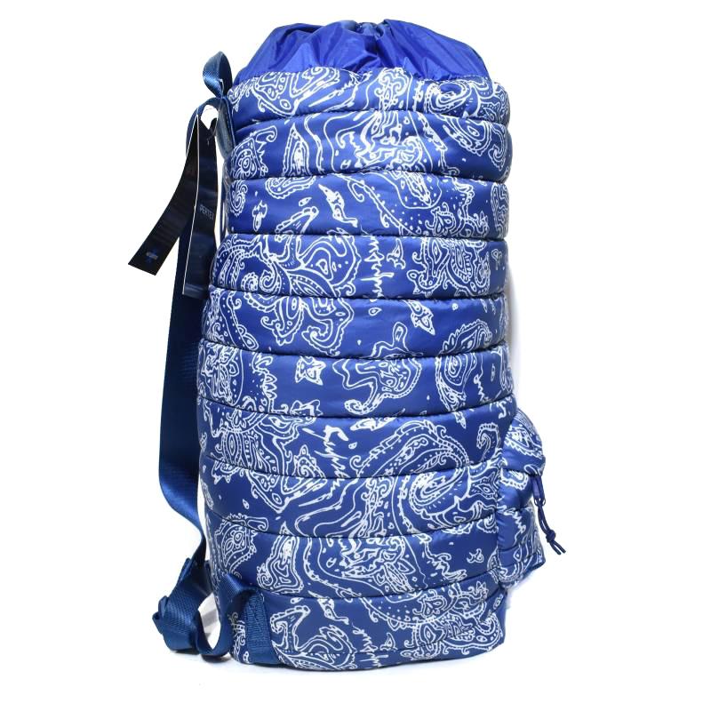 未使用品 シュプリーム SUPREME 22FW Puffer Backpack Blue Paisley 