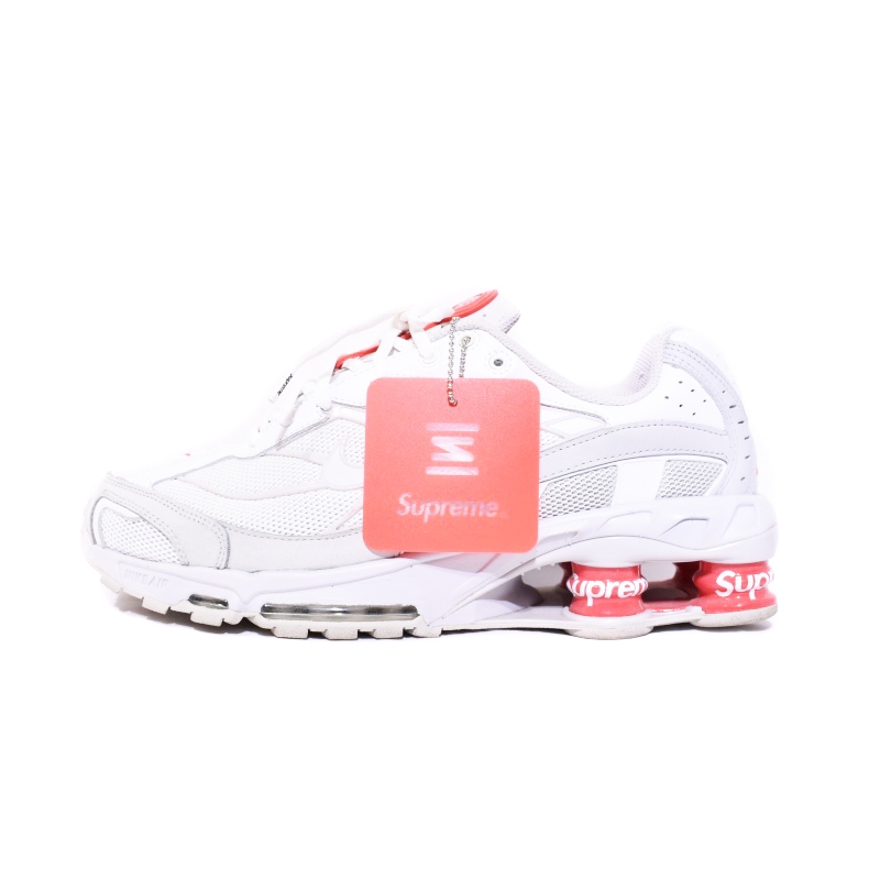 ナイキ NIKE Supreme Shox Ride 2 SP White Grey Fog-Flat Platinum 