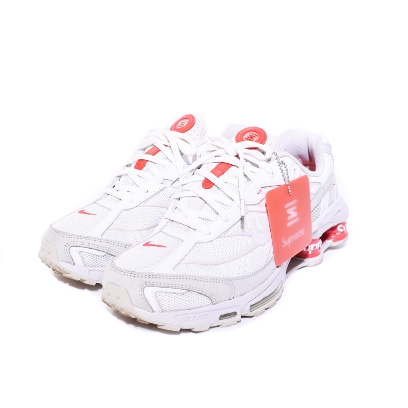 ナイキ NIKE Supreme Shox Ride 2 SP White Grey Fog-Flat Platinum 