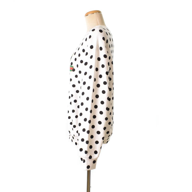 グッチ GUCCI スウェット トレーナー プルオーバー 長袖 ドット ロゴ  