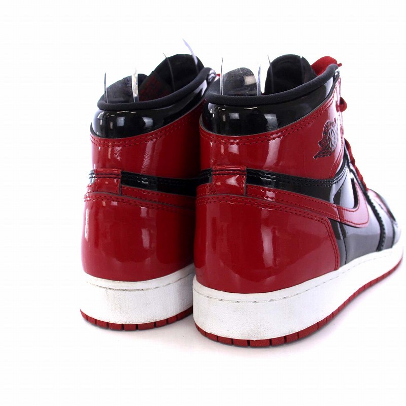 ナイキ NIKE GS Air Jordan 1 High OG Patent Bred エアジョーダン1  