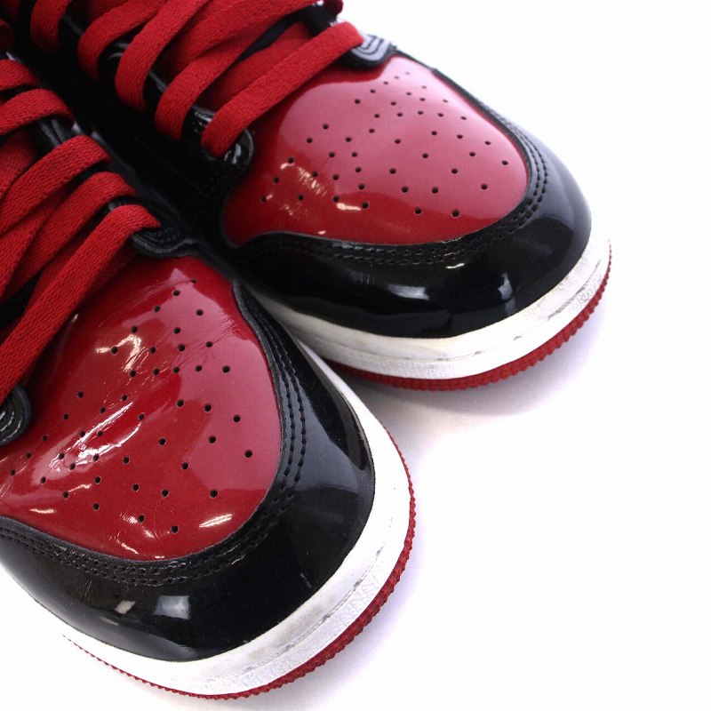 ナイキ NIKE GS Air Jordan 1 High OG Patent Bred エアジョーダン1  