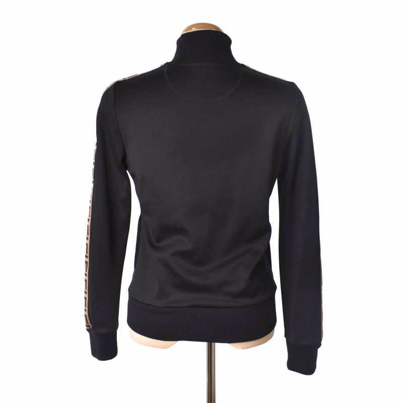 フェンディ　モンスター　ジャージ　ブルゾン　トラックジャケット　黒　L フェンディ モンスター ジャージ ブルゾン トラックジャケット 黒 L