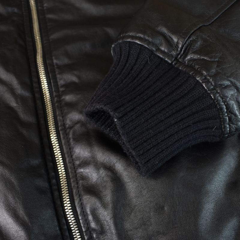 アベイシングエイプ A BATHING APE レザー MA-1 ダウンジャケット