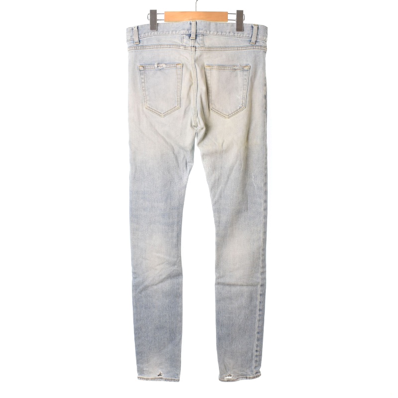 サンローラン パリ SAINT LAURENT PARIS 16AW Destroyed Skinny Jeans 