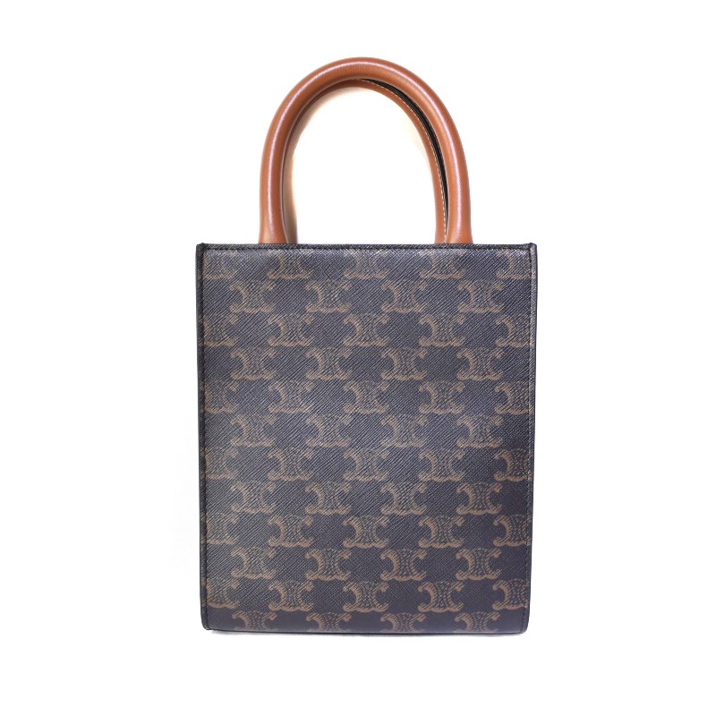 セリーヌ CELINE ミニ バーティカルカバ トリオンフ ロゴプリント 2WAY 