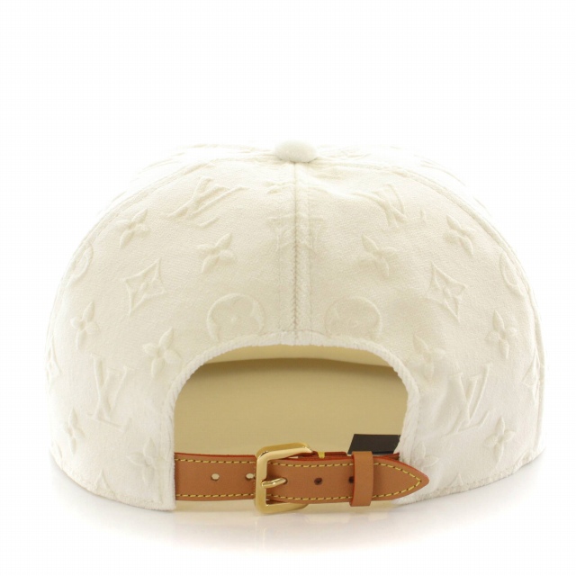 【新品】Louis Vuitton ベースボールキャップ ホワイト/オレンジ 新品】Louis Vuitton ベースボールキャップ ホワイト/オレンジ Louis