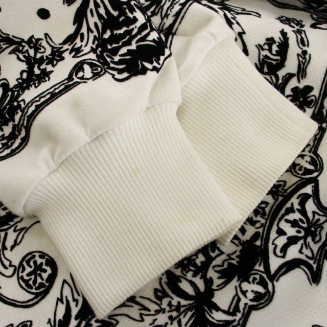 XS ドルチェ&ガッバーナ スエットレ トレーナー フロッキープリント 総柄 XS ドルチェ&ガッバーナ スエットレ トレーナー フロッキープリント 総柄