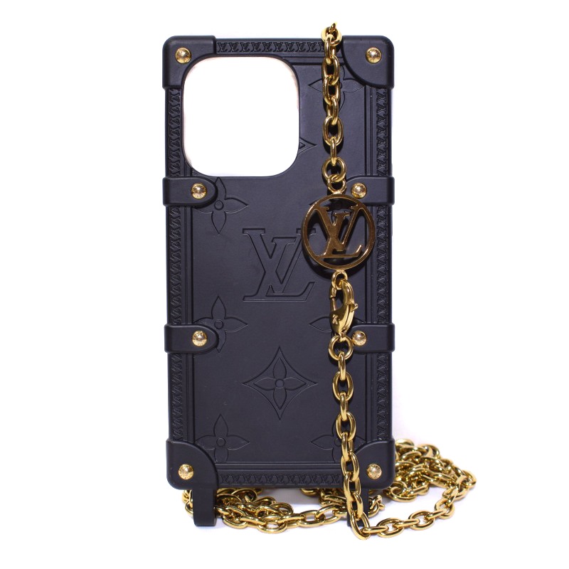 ルイヴィトン LOUIS VUITTON リ・トランク ノワール iPhone14 Pro 