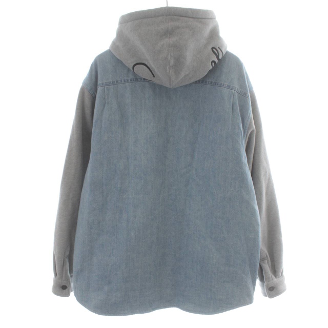 シュプリーム SUPREME 22FW Fleece Hooded Denim Shirt フリースフード  