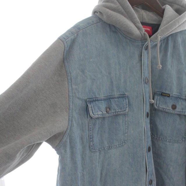 ジャケット・アウター Supreme 22F/W Fleece Hooded Denim Shirt Supreme - シュプリーム22FW Fleece Hooded Denim Shirt M新品の通販