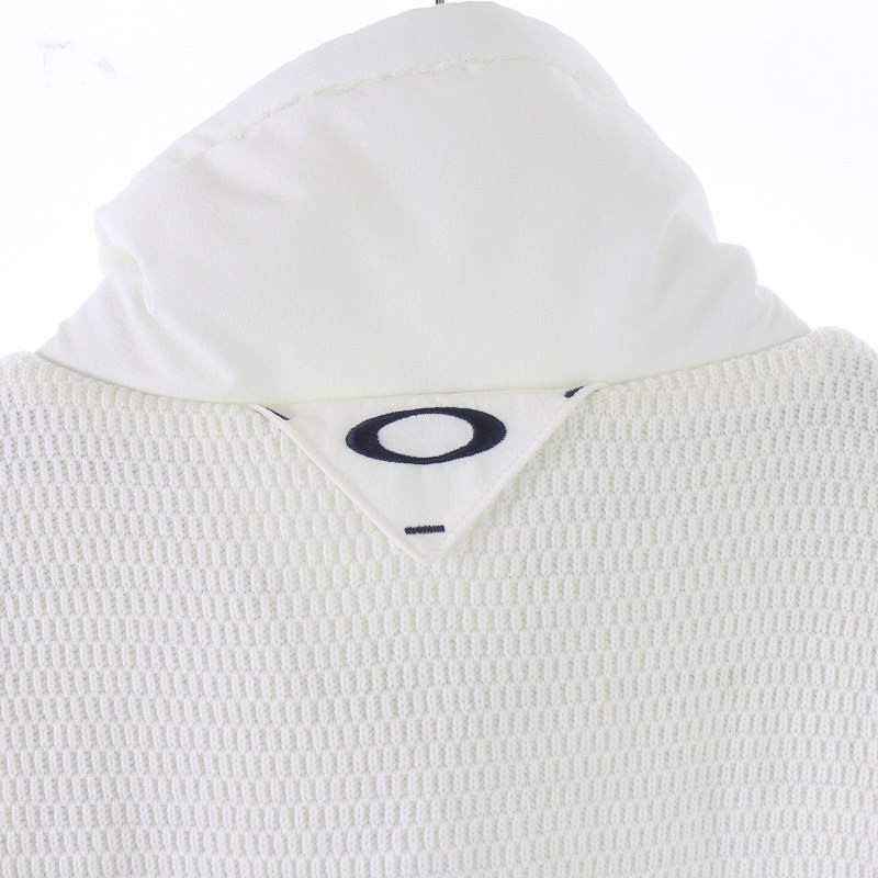 新品 白 M ゴルフ オークリー OAKLEY ハイブリッド セーターブルゾン