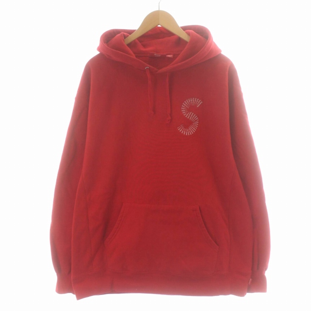 シュプリーム SUPREME S logo Hoodie Red ロゴパーカー プルオーバー  