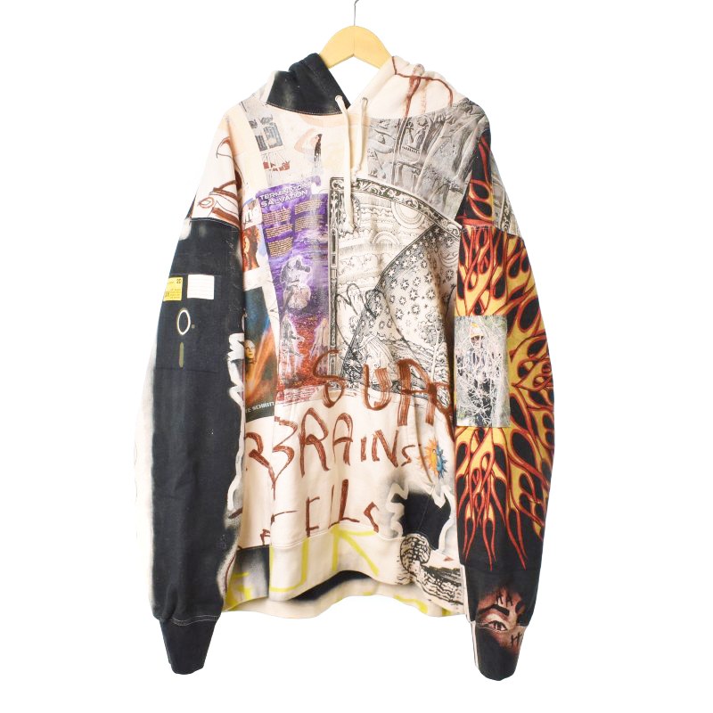 シュプリーム SUPREME 20AW LSD Spells Hooded Sweatshirt Ivory 