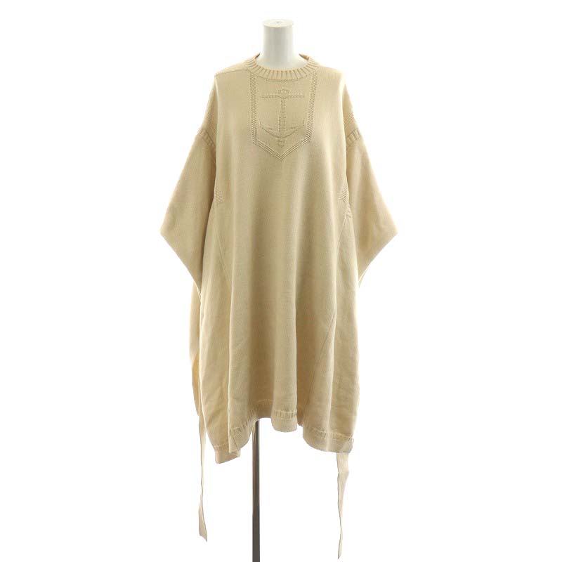 ハイク HYKE 21SS C/N GANSEY SWEATER PONCHO ポンチョ ニット 