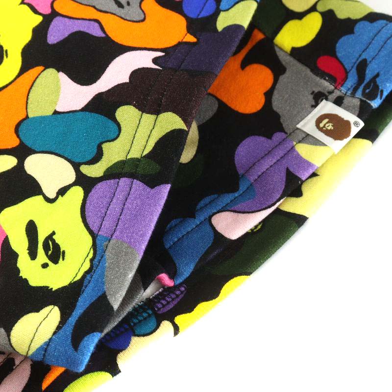 アベイシングエイプ 総柄パッチワーク ハーフショートパンツ M A BATHING APE - ア ベイシング エイプ パッチワークショート