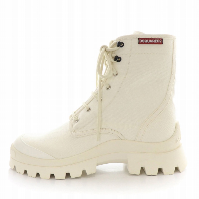 未使用品 ディースクエアード DSQUARED2 ショートブーツ レースアップ 