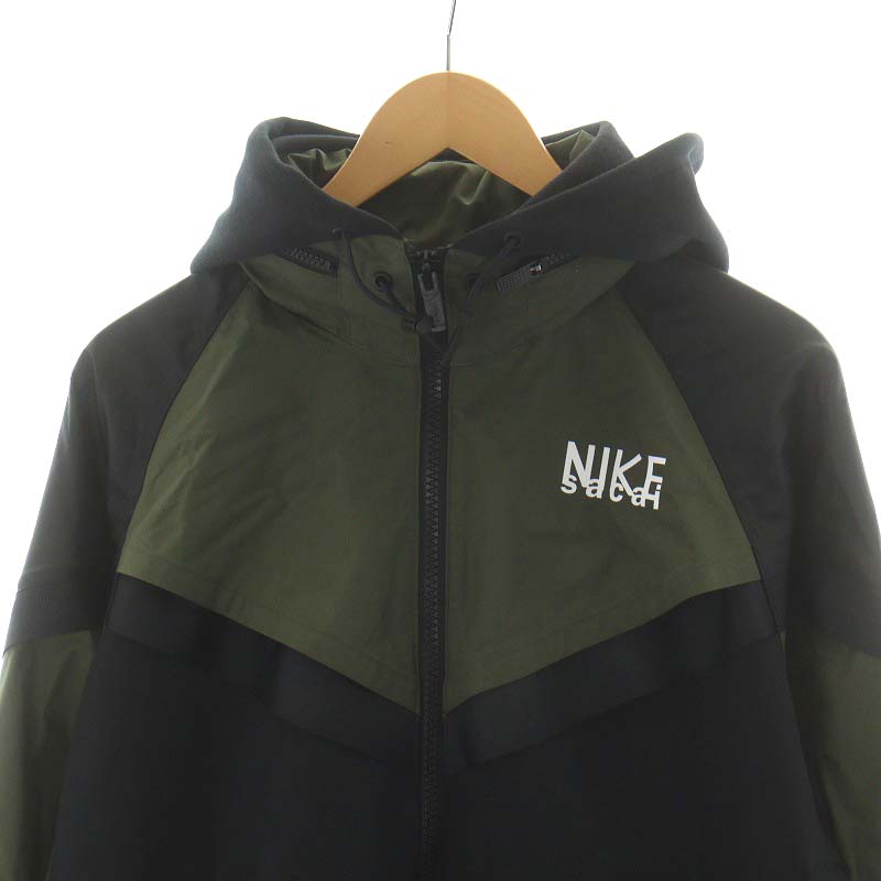 希少 Sacai 関し パーカー フーディ ライトカーキ