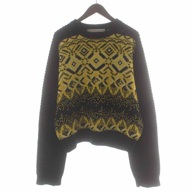 希少 ジョンローレンスサリバン ハイネック クロコダイル 3Dニット  20aw John Lawrence sullivan クロコダイル 3Dニット 20aw（LIDNM