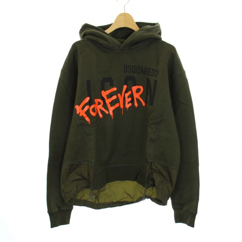 未使用品 ディースクエアード DSQUARED2 Icon 4Ever Hoodir プル  