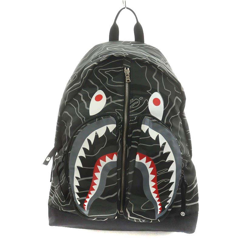 アベイシングエイプ A BATHING APE シャーク デイパック リュック 