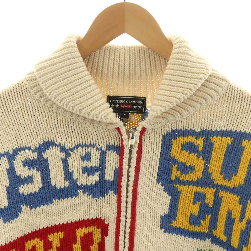 HYSTERIC GLAMOUR ニットジャケット シュプリーム SUPREME × HYSTERIC GLAMOUR ヒステリックグラマー Logos