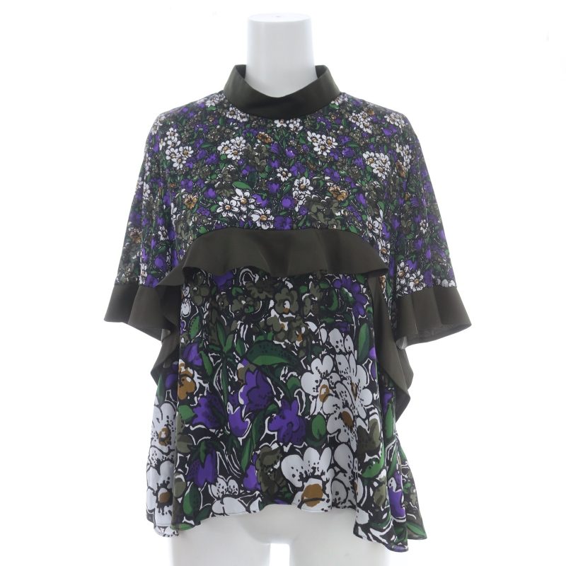 サカイsacai フラワープリントブラウス サカイsacai フラワープリントブラウス