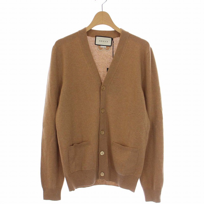 未使用品 グッチ GUCCI バックGGロゴ ニットカーディガン 長袖 