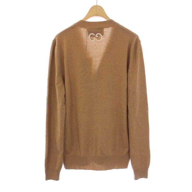 未使用品 グッチ GUCCI バックGGロゴ ニットカーディガン 長袖  