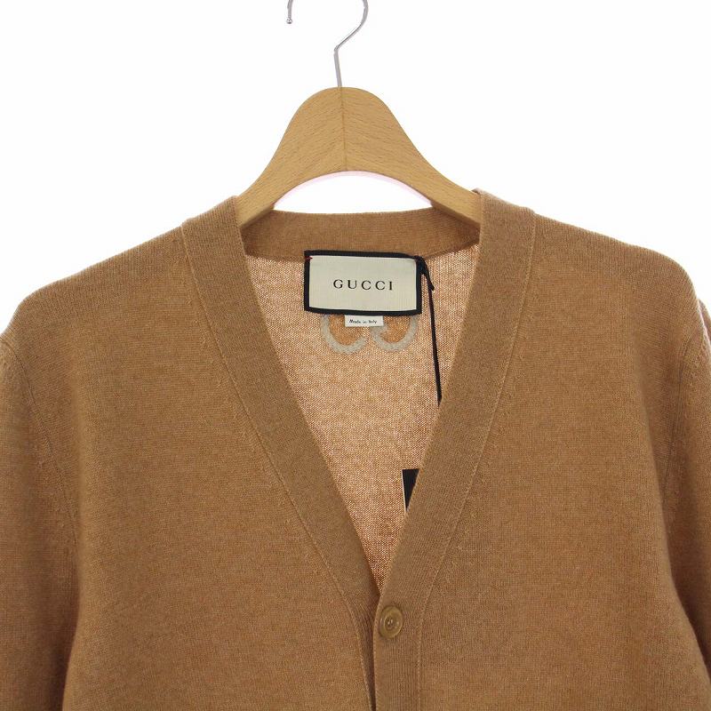 未使用品 グッチ GUCCI バックGGロゴ ニットカーディガン 長袖  