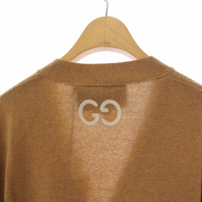未使用品 グッチ GUCCI バックGGロゴ ニットカーディガン 長袖 